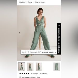 Madewell The Harlow Wide-Leg Pant in 100% Linen